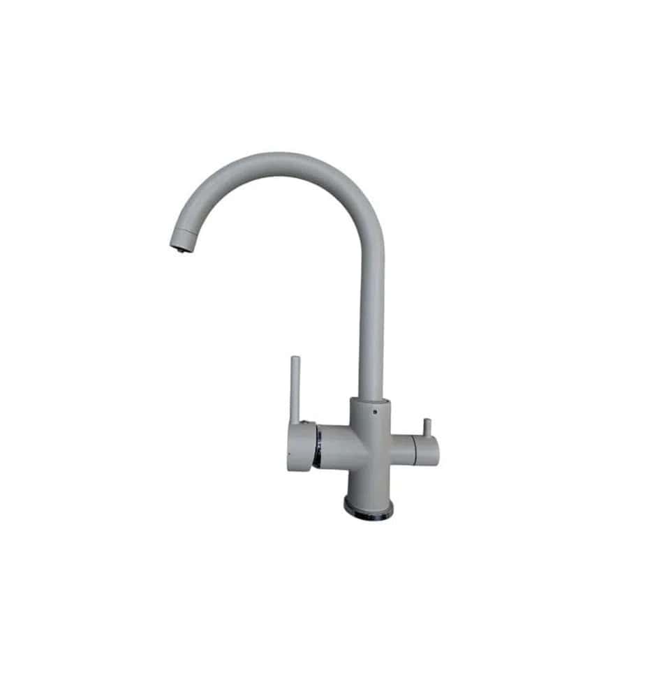 Kitchen faucet with filter, Silver color - Tenderyard