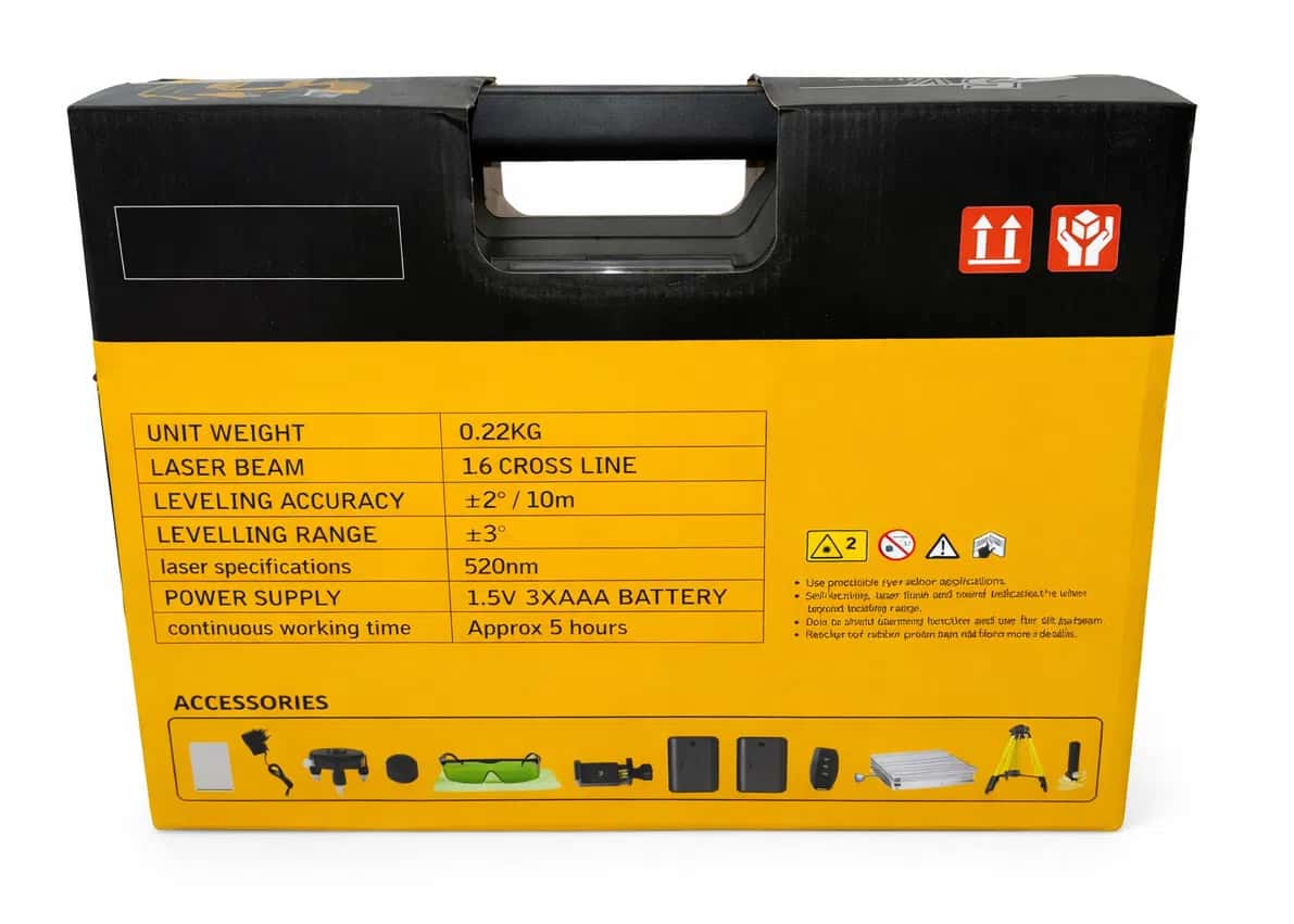 DeWalt 4D Laser Level, 16 Lines, Touch Screen - Tenderyard