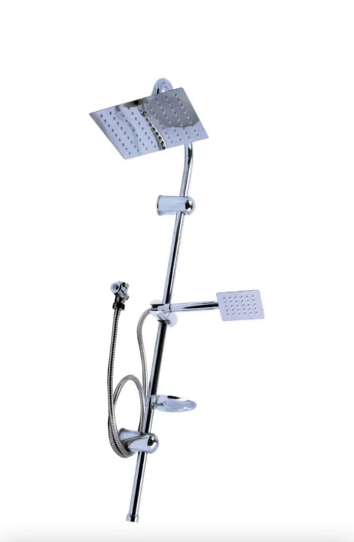 Square shower head, Silver color - Tenderyard