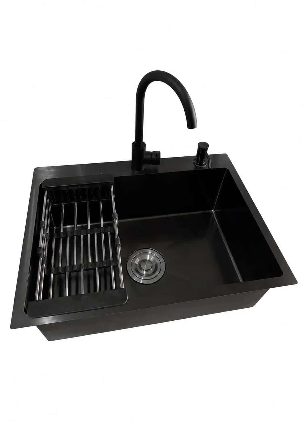 Rectangular sink, Black color - Tenderyard