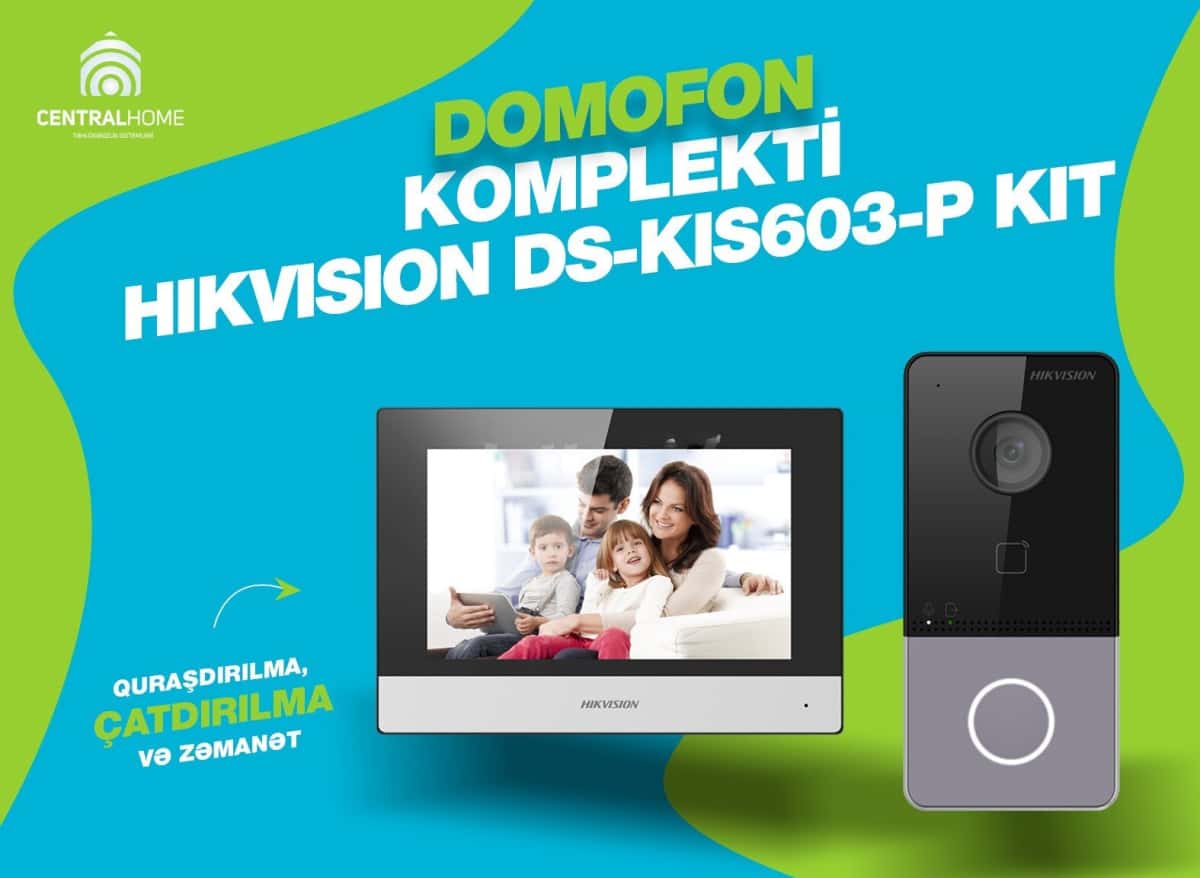 Intercom kit Hikvision DS-KIS603-P Kit - Tenderyard