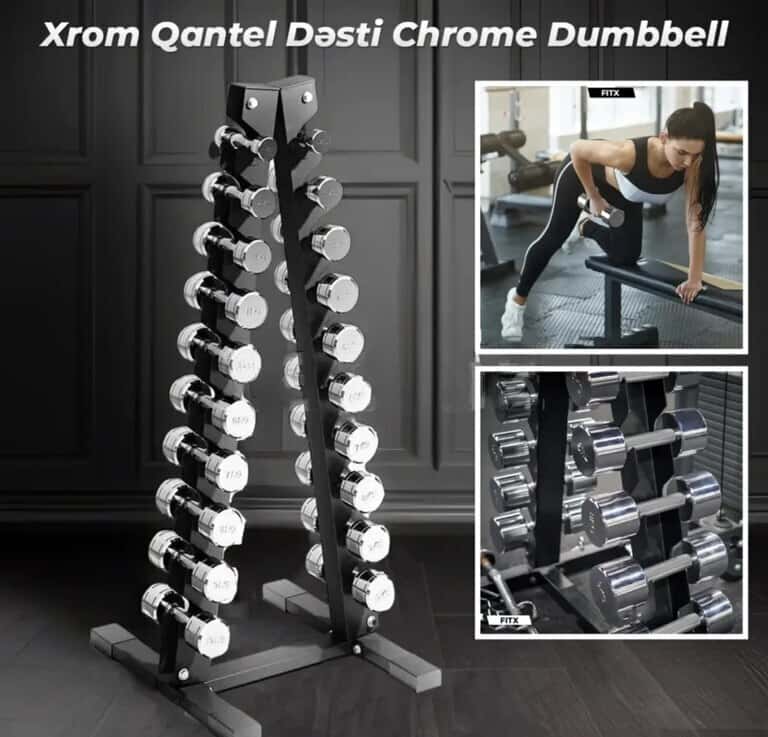 Chrome Dumbbell Set (1 kg - 10 kg) - Tenderyard