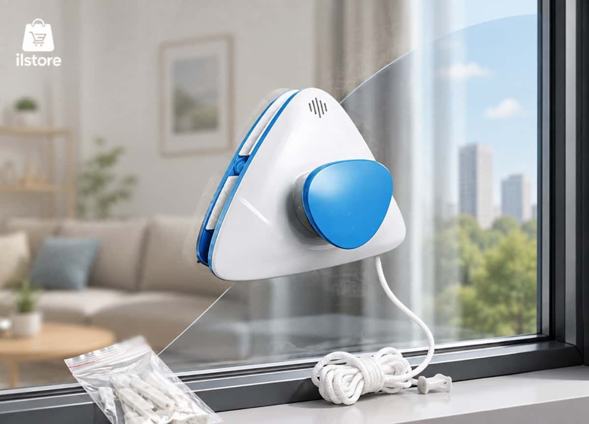 Magnetic glass cleaning device - Tenderyard