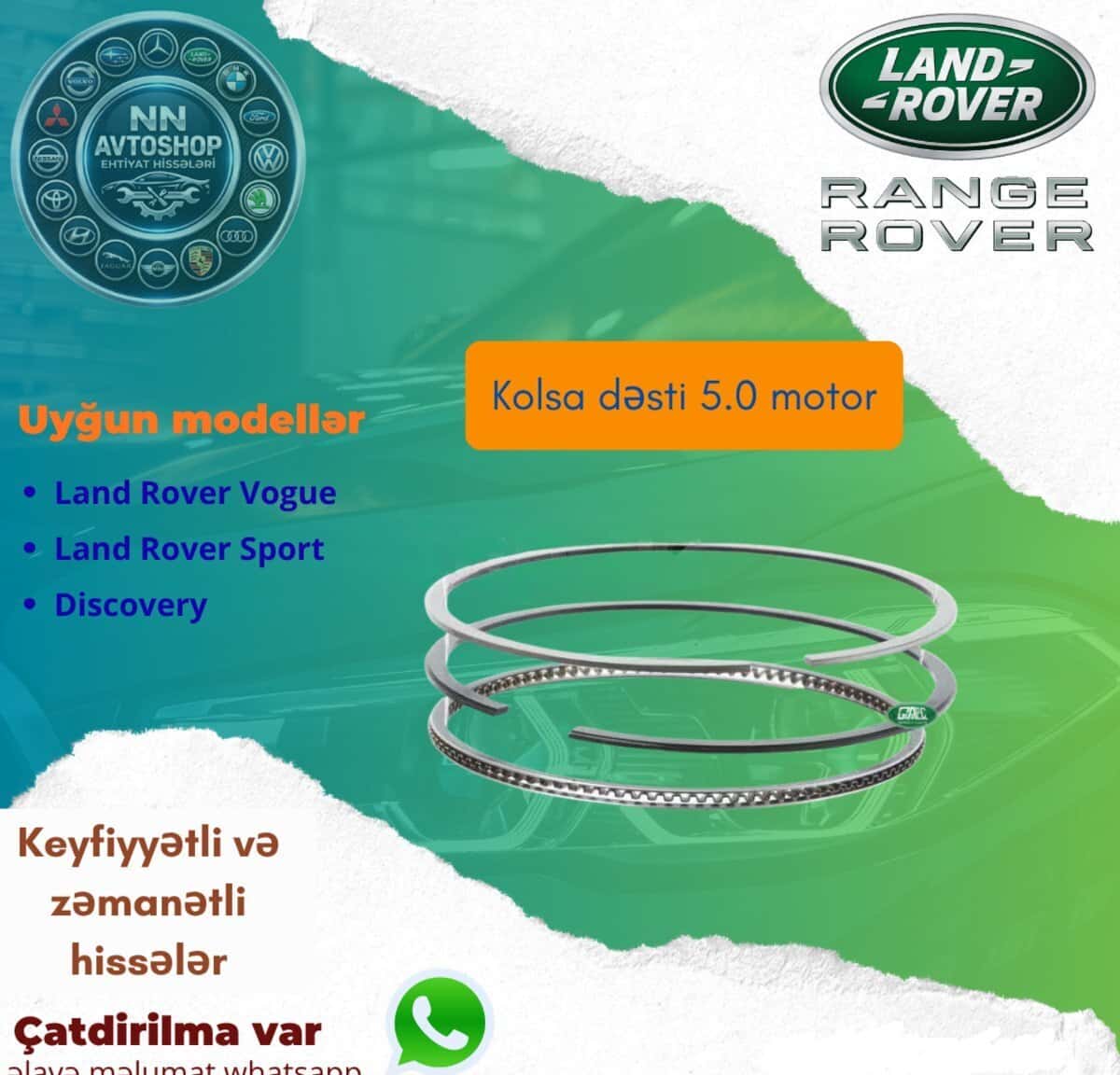 Halqa dəsti Land Rover Range Rover Vogue 2013-2018 - Tenderyard