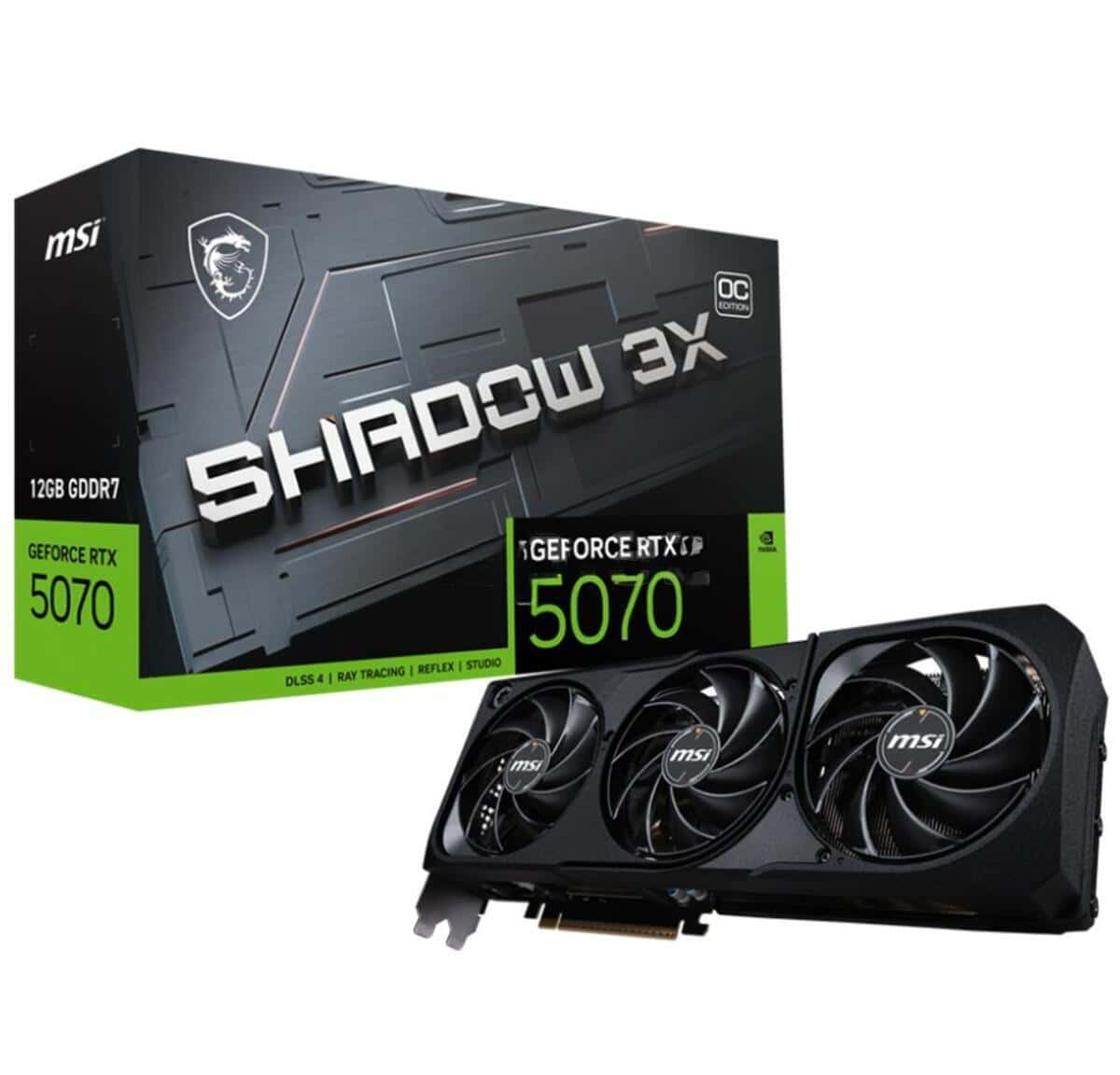Video kart MSI GeForce RTX 5070 12G Shadow 3X OC - Tenderyard
