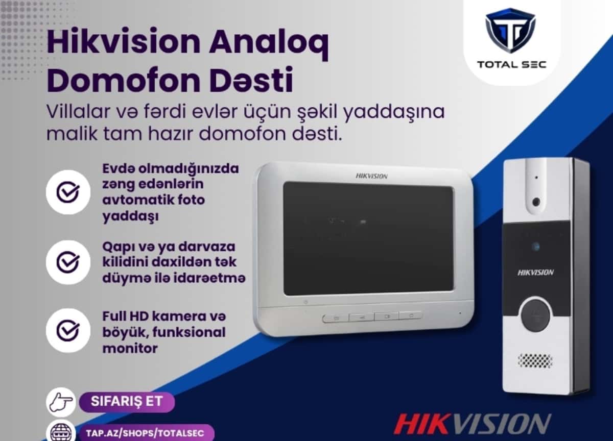 Video Intercom Kit Hikvision DS-KIS204T - Tenderyard