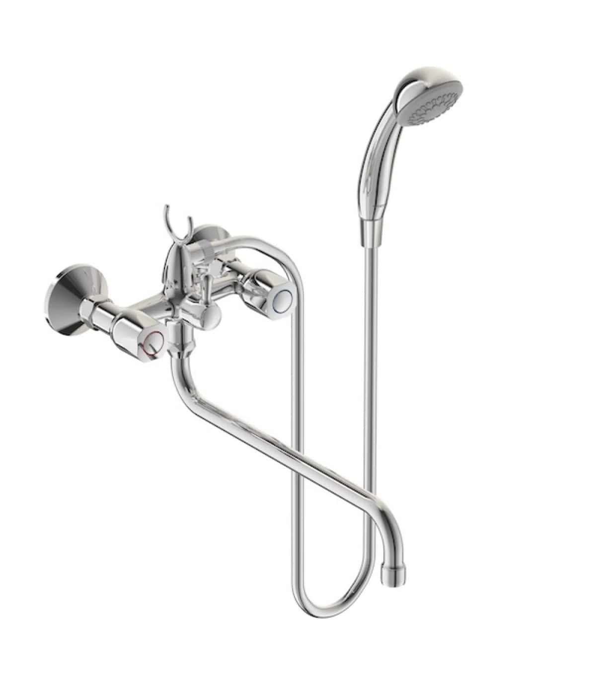 Shower faucet, Silver color - Tenderyard