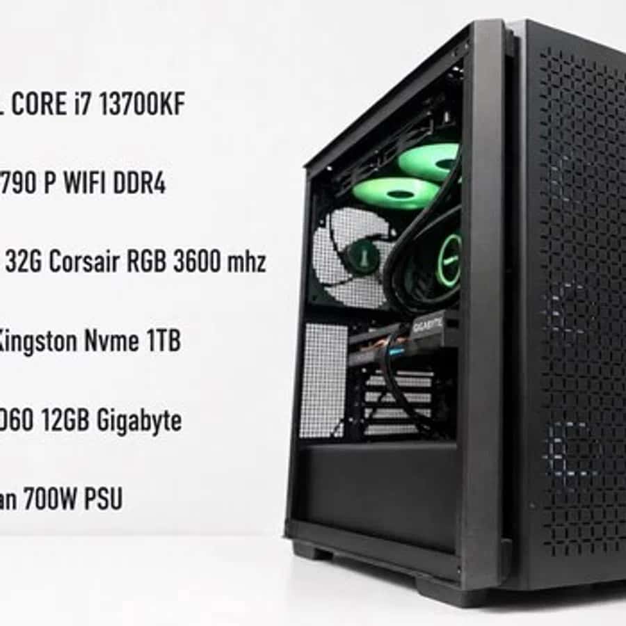Oyun kompüteri Intel i7-13700KF, RTX 3060 12GB, 32GB RAM - Tenderyard