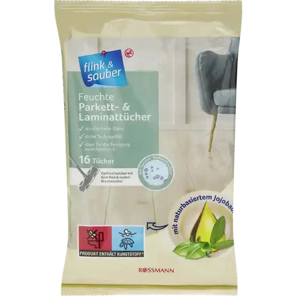 F&S Wet Wipes for Parquet and Laminate, 16 pieces - Tenderyard