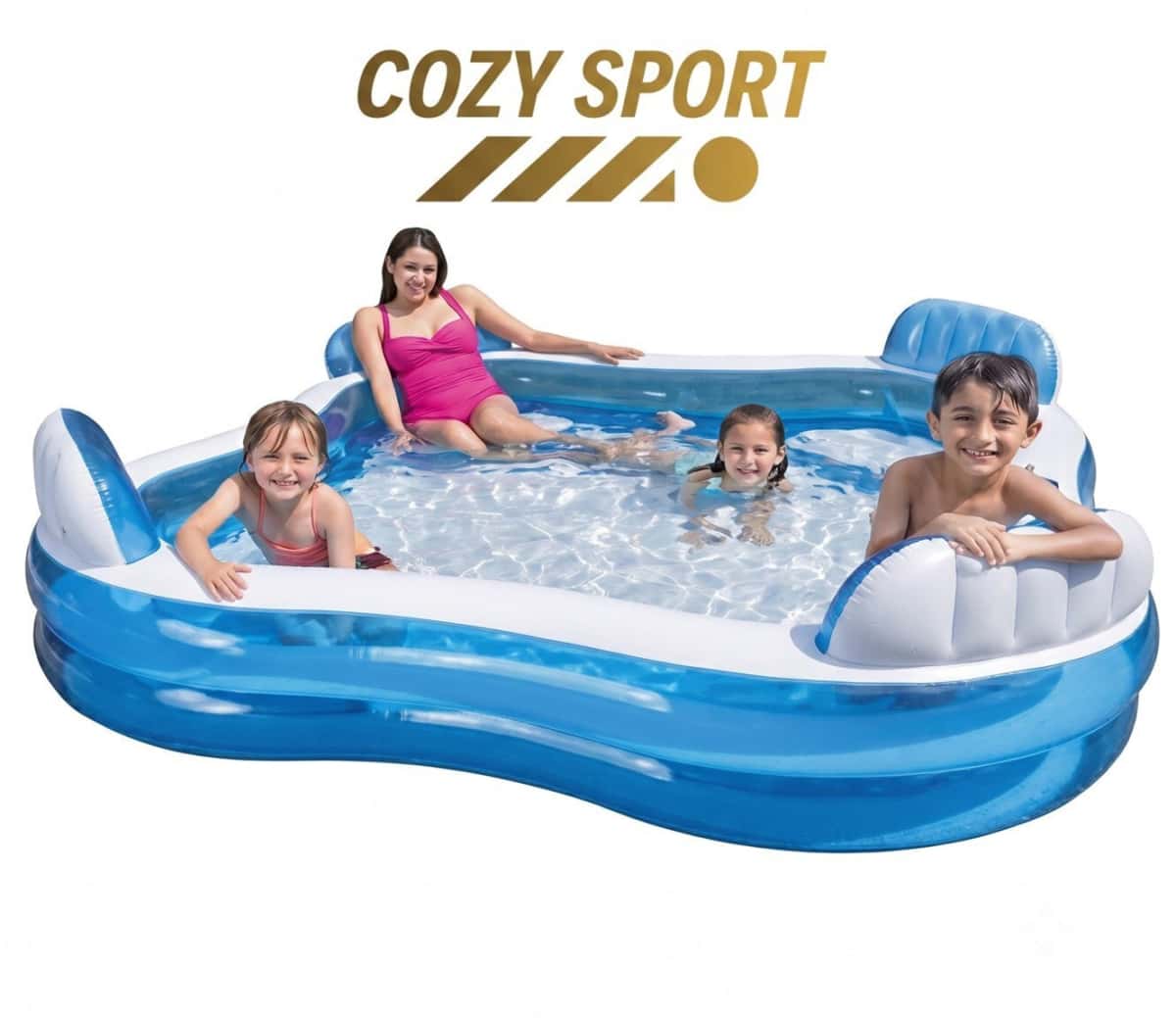 Intex 56475 Şişmə Ailə Hovuzu 229x229x66 sm - Tenderyard