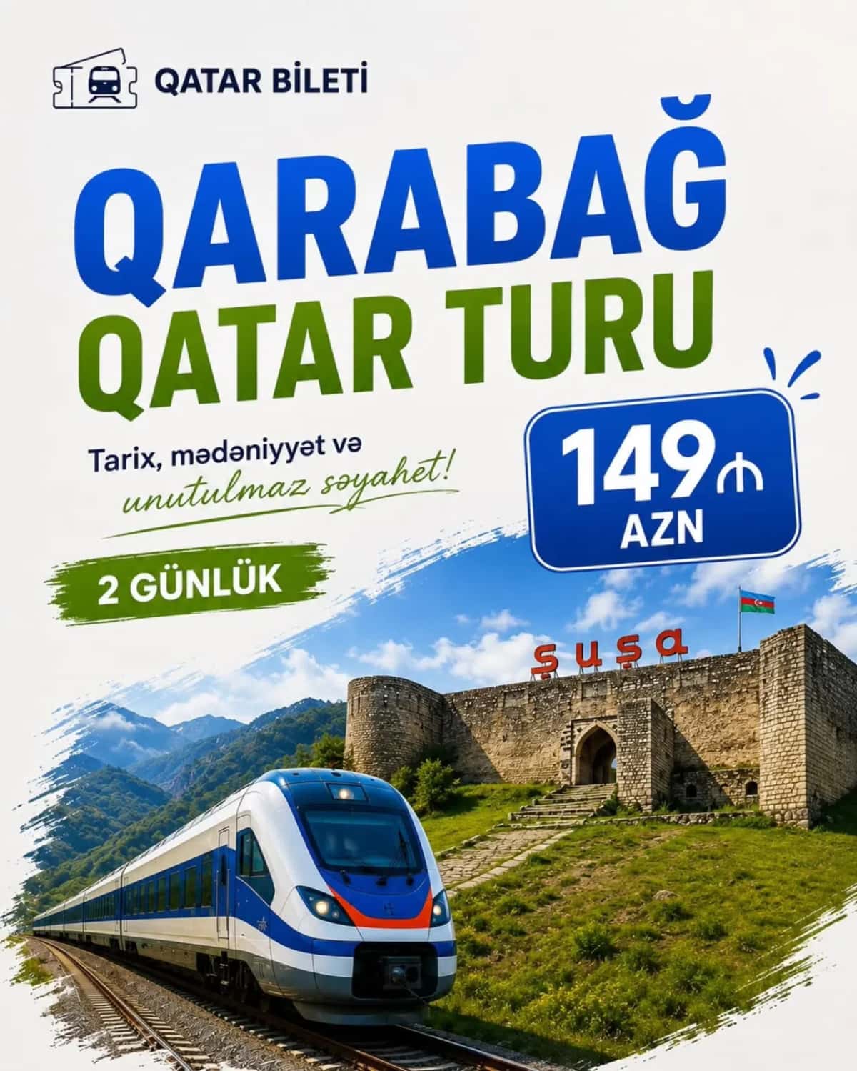 Qarabağ Turu: Şuşa, Laçın, Xankəndi, Ağdam, Əsgəran Turu - Tenderyard