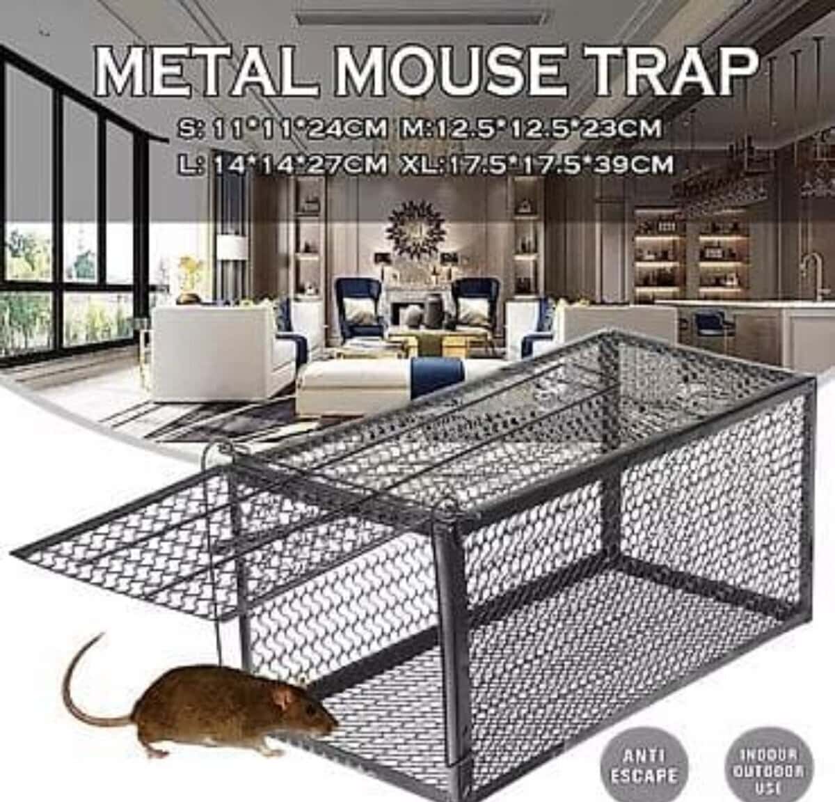 Mouse cage trap (21 cm, 24 cm, 28 cm) - Tenderyard