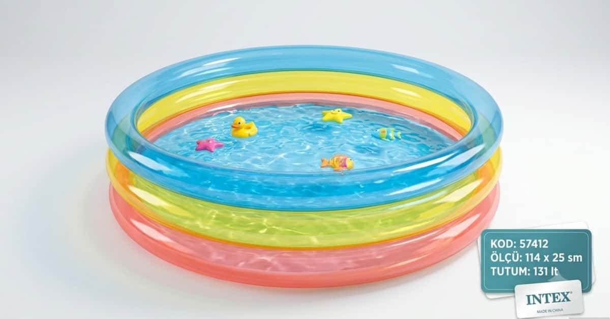 Intex 57412 Inflatable Kids Pool 114x25 cm - Tenderyard