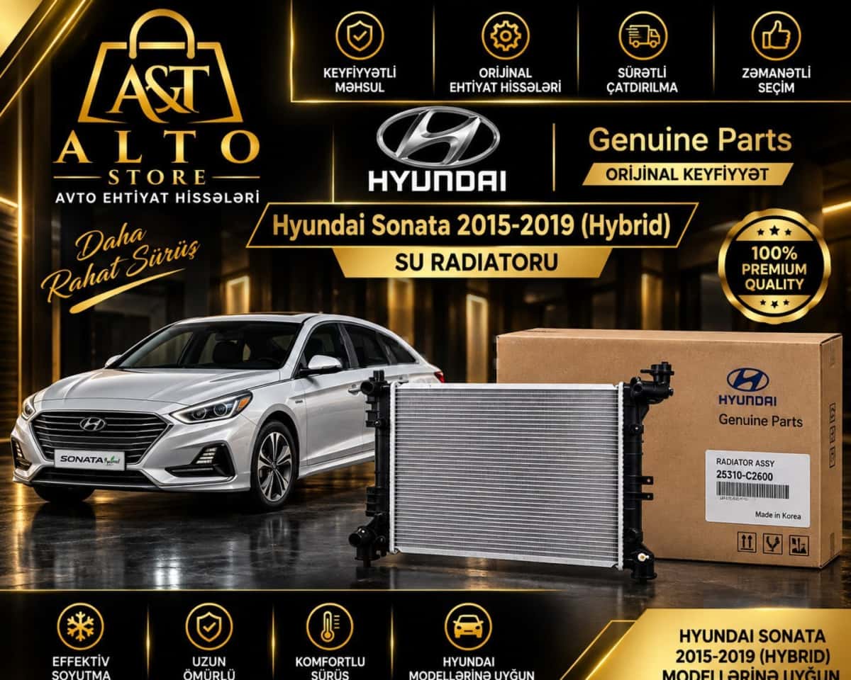 Water radiator Hyundai Sonata 2015-2019 Hybrid - Tenderyard