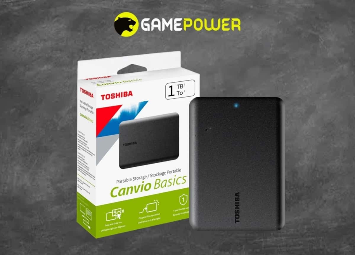Toshiba Canvio Basics 1TB USB 3.2 External Hard Drive - Tenderyard