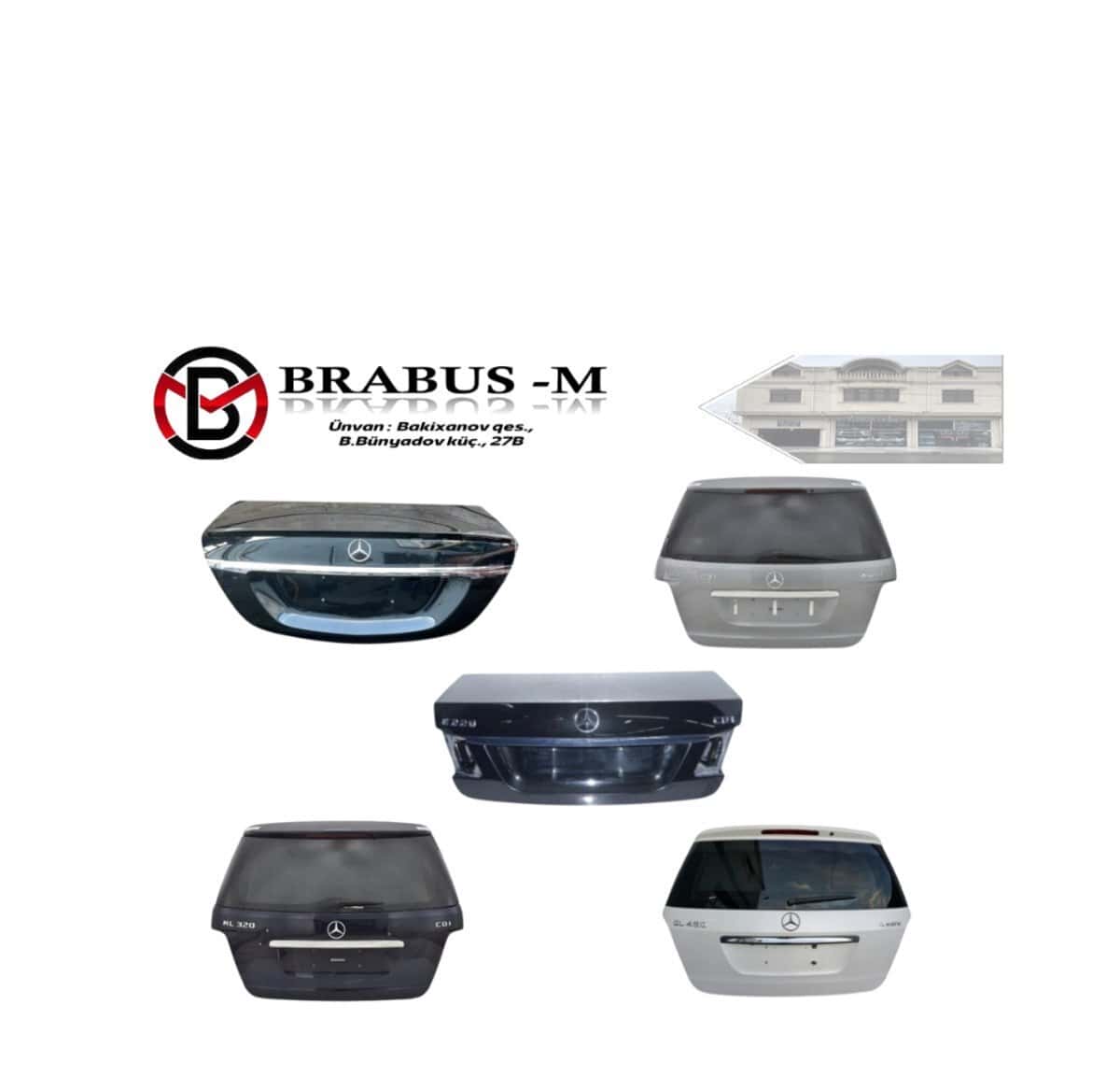 Trunk lid for Mercedes models - Tenderyard