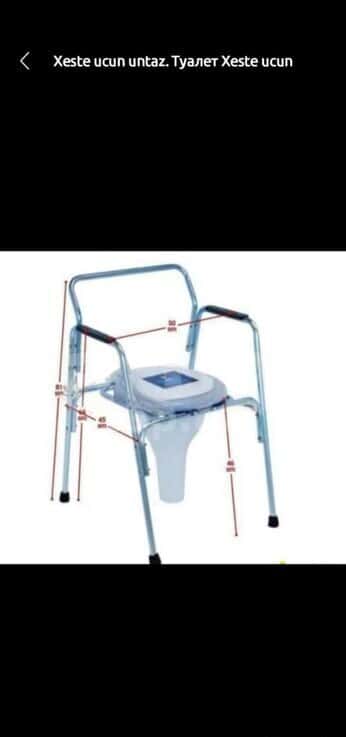 Rectangular commode, Blue color - Tenderyard