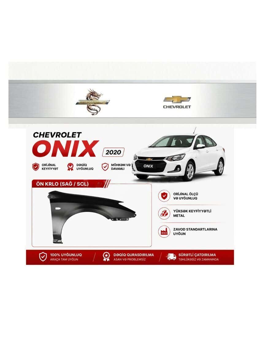 Ön qanad Chevrolet Onix 2020 - Tenderyard