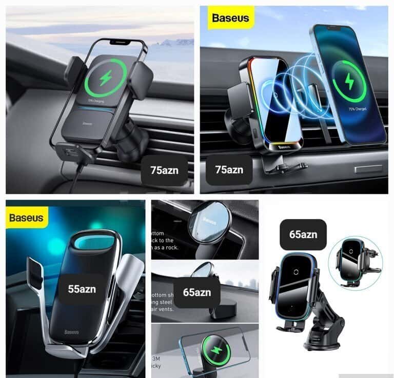 Baseus 15W Car Wireless Charger and Phone Holder - Tenderyard