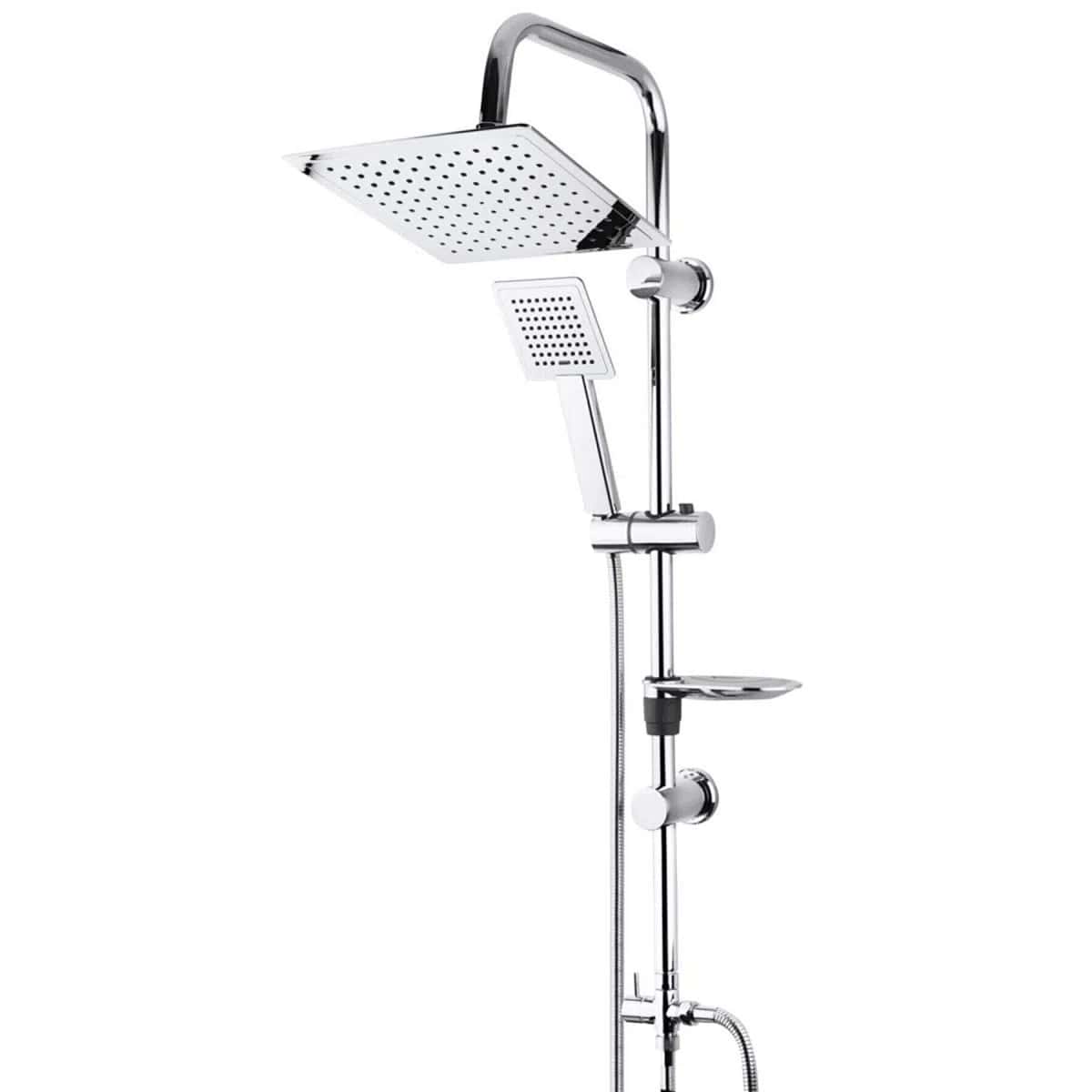 Square shower head, Silver color - Tenderyard