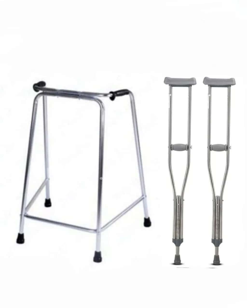 Walking Frame (Walker) and Crutches Set - Tenderyard