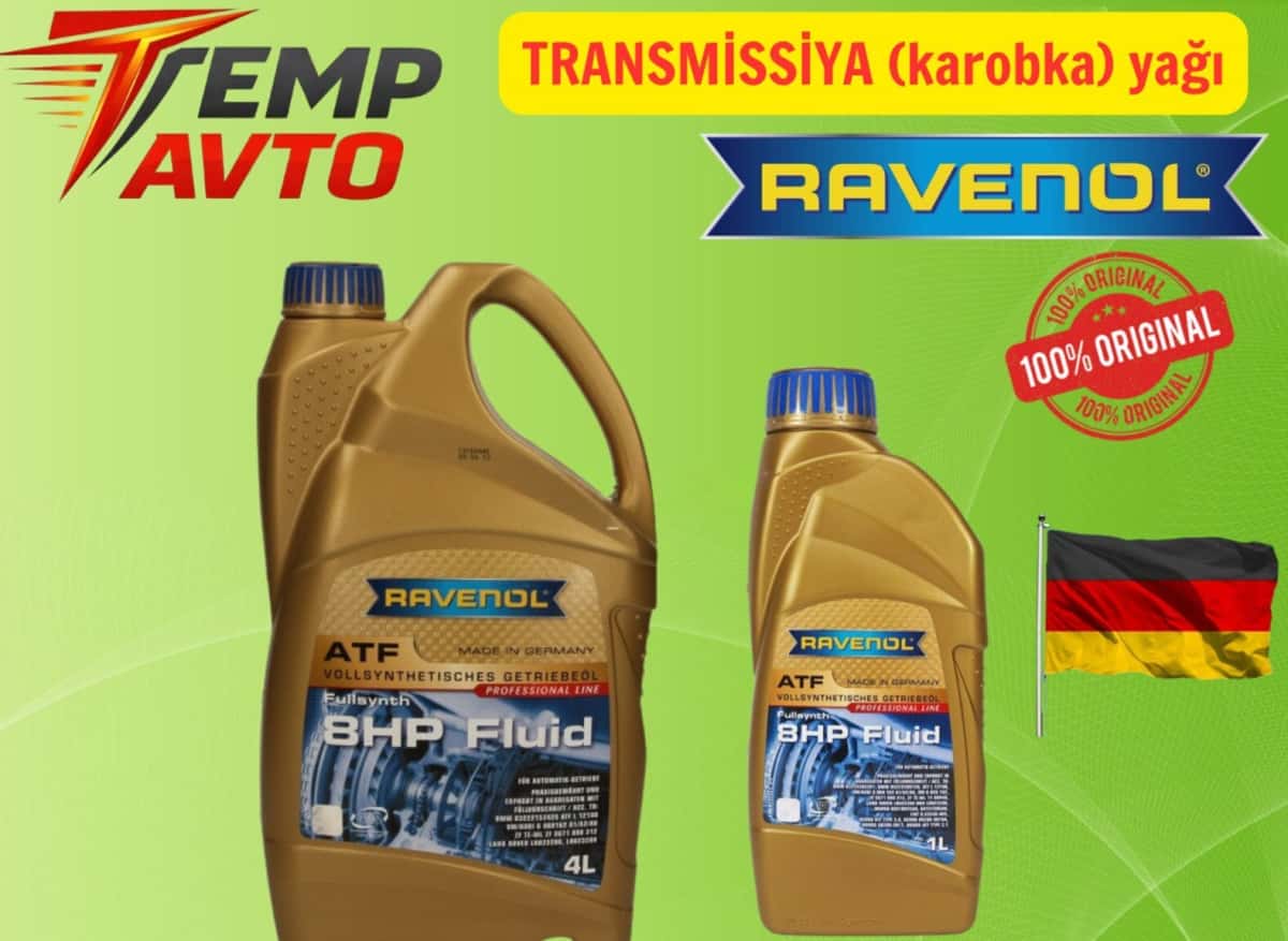 Transmissiya yağı Ravenol ATF - Tenderyard