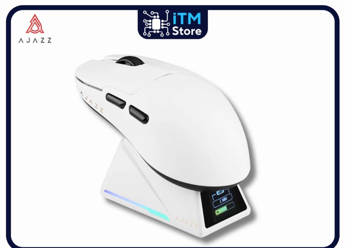 Gaming mouse Ajazz AJ179 Apex White - Tenderyard