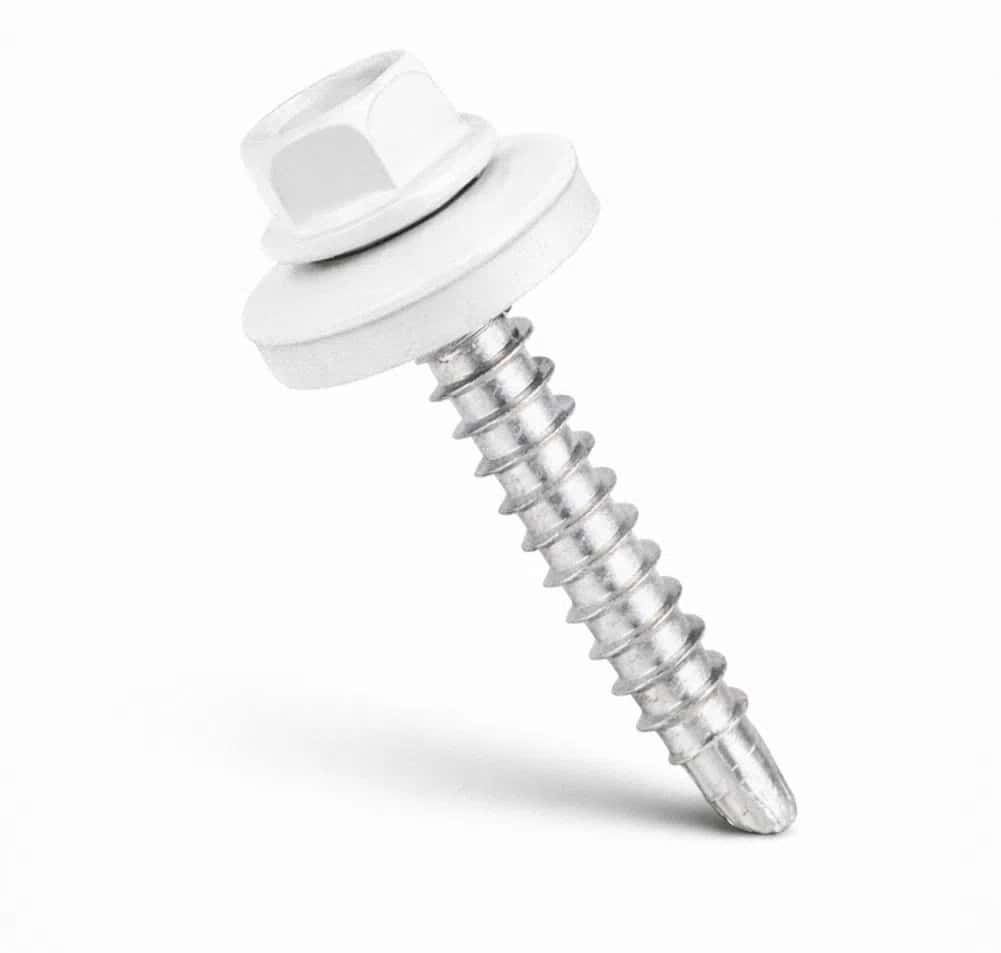 RAL 9003 White Screw 4.8x35mm (170 pieces) - Tenderyard