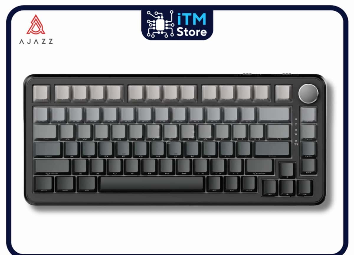 Mechanical keyboard Ajazz AK820 Max Side Character Gradient Grey - Tenderyard