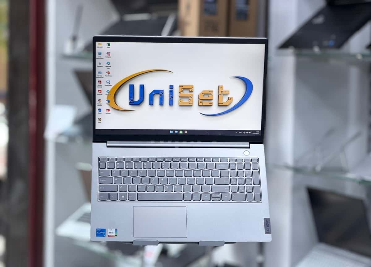 Lenovo brand laptop, Gray color - Tenderyard