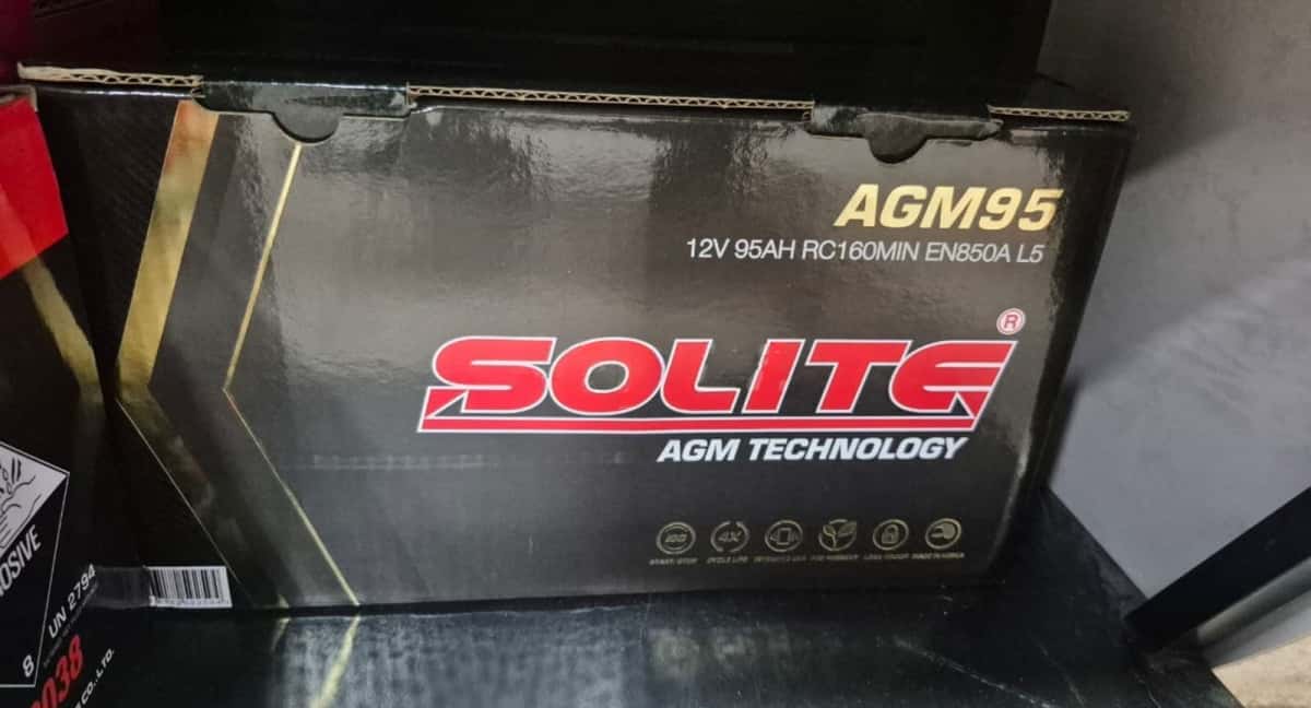 Solite AGM 95Ah 12V Avtomobil Akkumulyatoru - Tenderyard