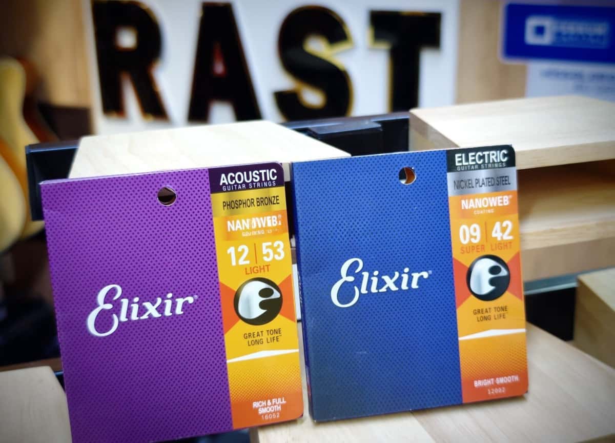 Elixir acoustic and electric guitar strings - Tenderyard