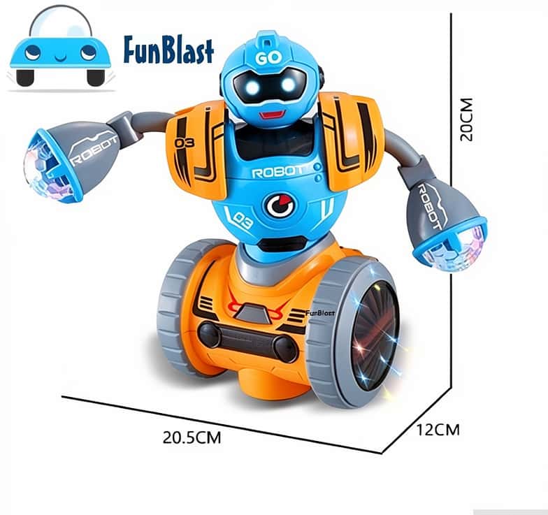 Светящийся и музыкальный игрушечный робот FunBlast - Tenderyard