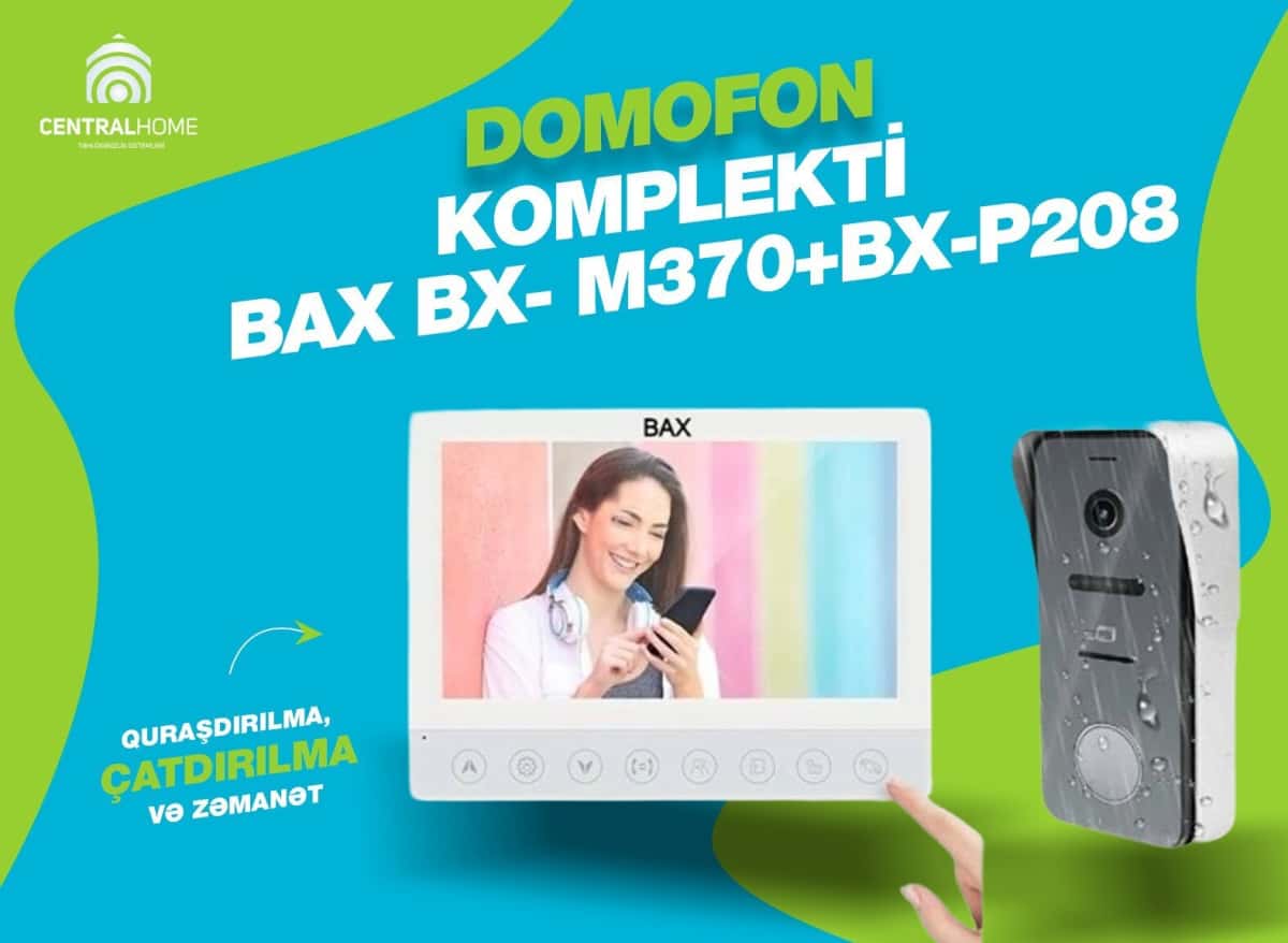 Intercom kit BAX BX-M370 + BX-P208 - Tenderyard