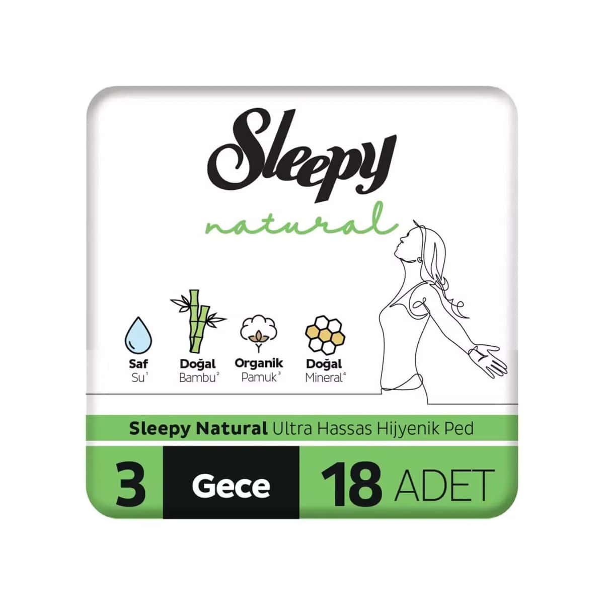 Natural Night Long N3 Urological Pads, 18 pieces - Tenderyard