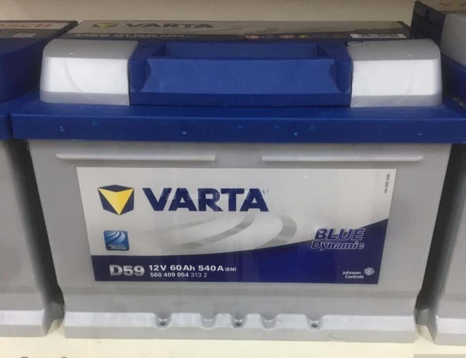 Аккумулятор Varta D59 12V 60Ah - Tenderyard