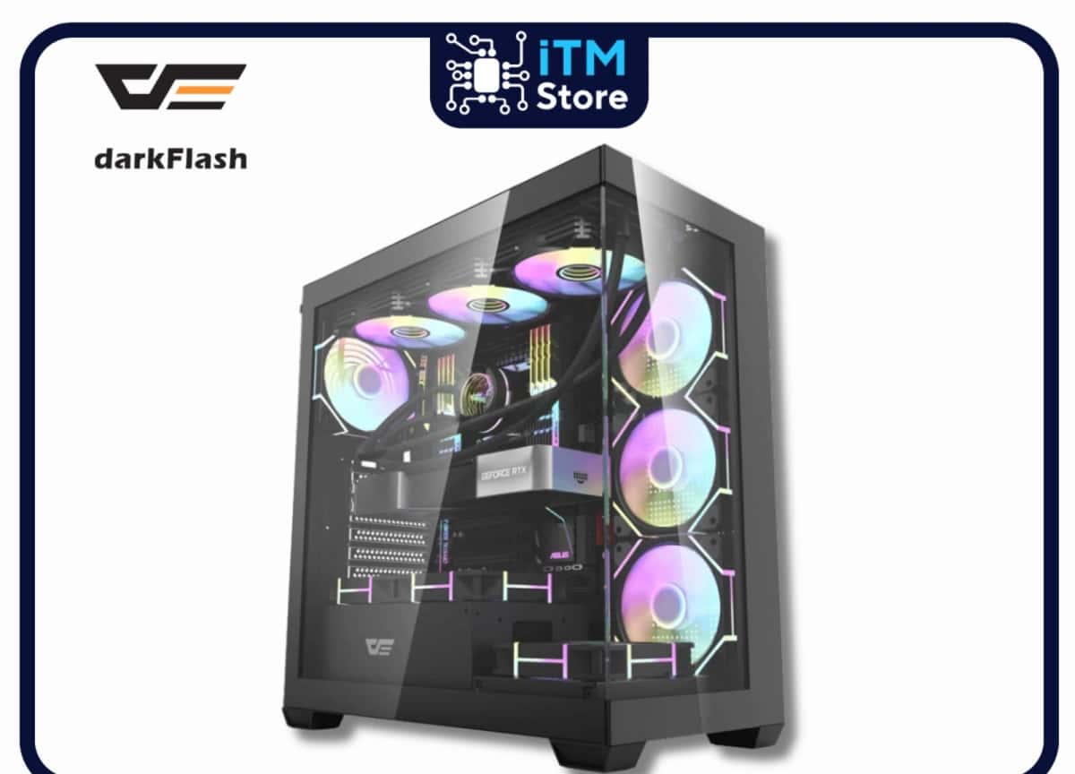 Computer case Aigo Darkflash DS900WS Black - Tenderyard
