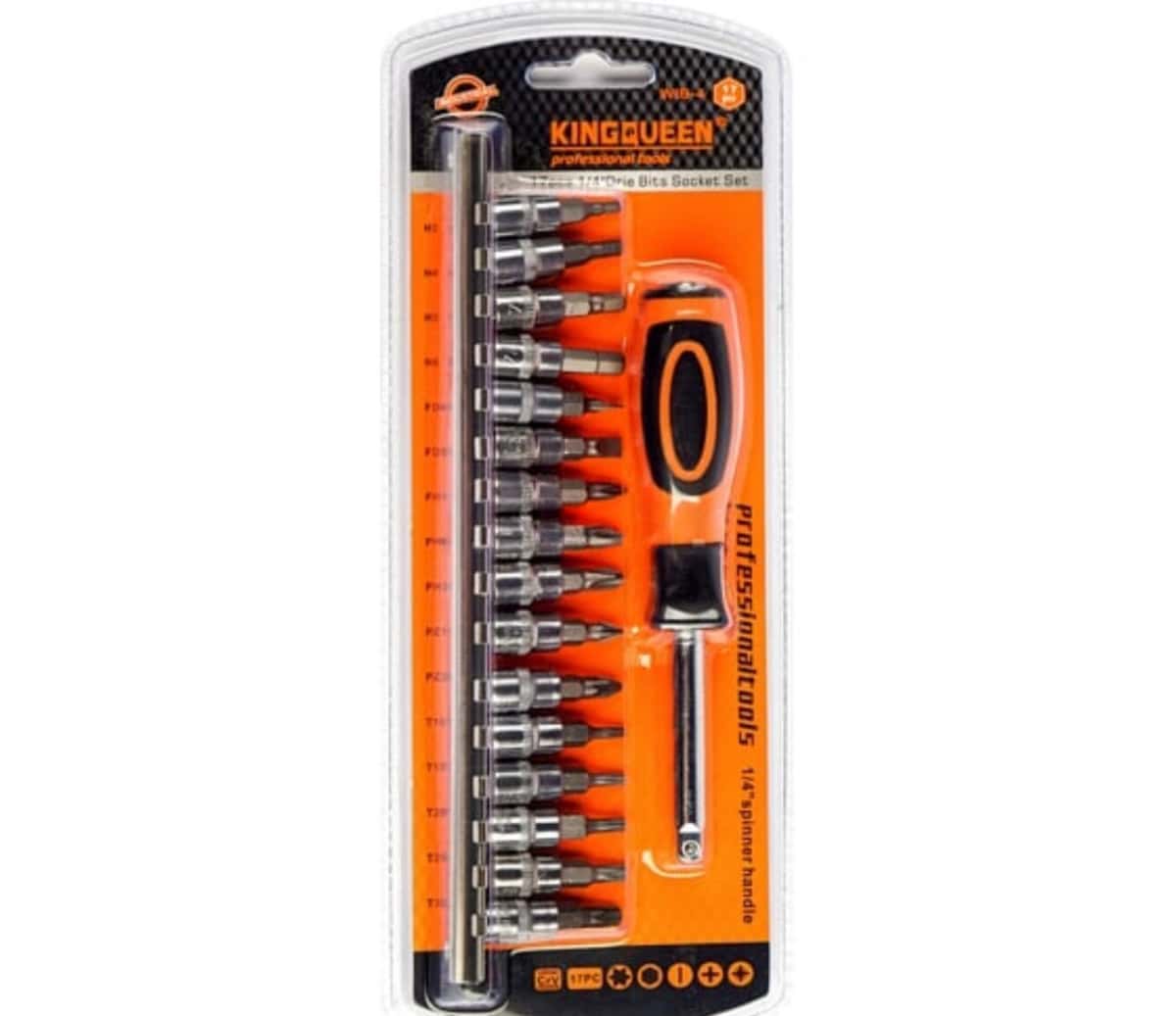 Kingqueen 17-piece screwdriver and bit set - Tenderyard