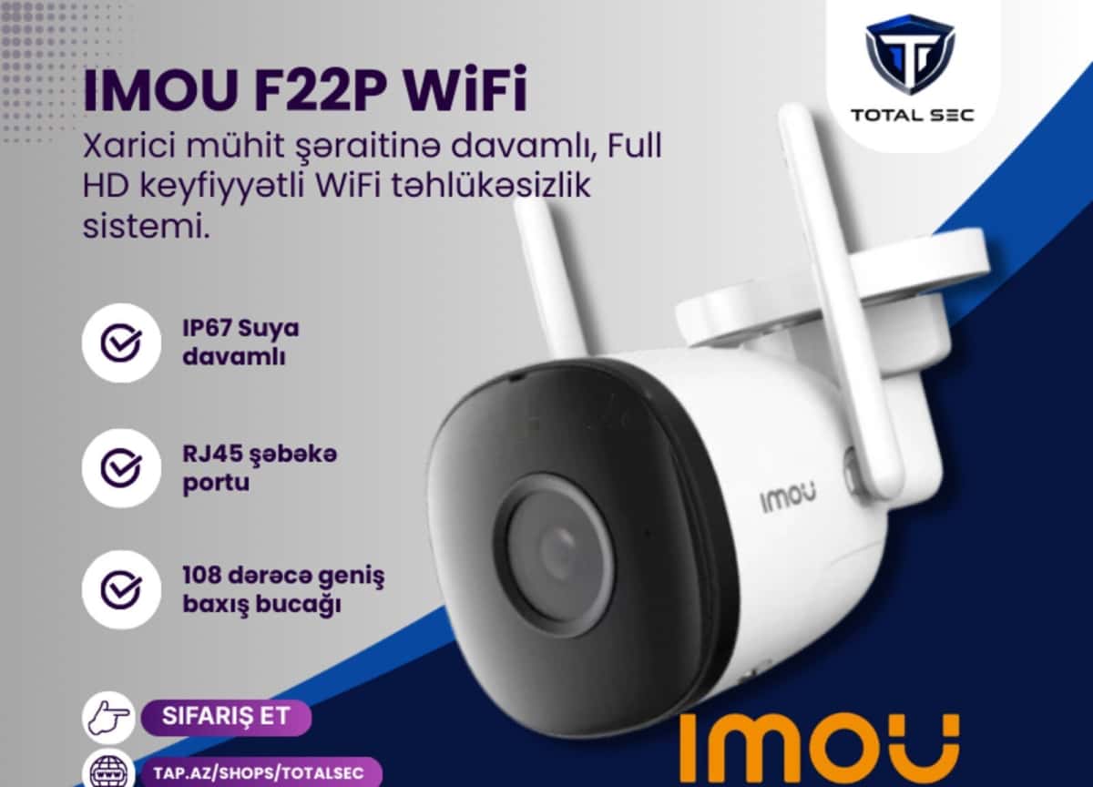 Wi-Fi camera Imou Bullet 2C (2MP) - Tenderyard