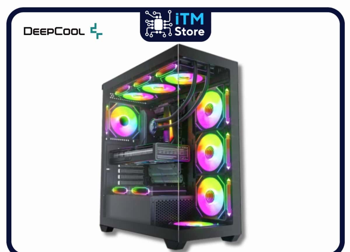 Computer case Xbase EL2 Black 6x ARGB fan - Tenderyard
