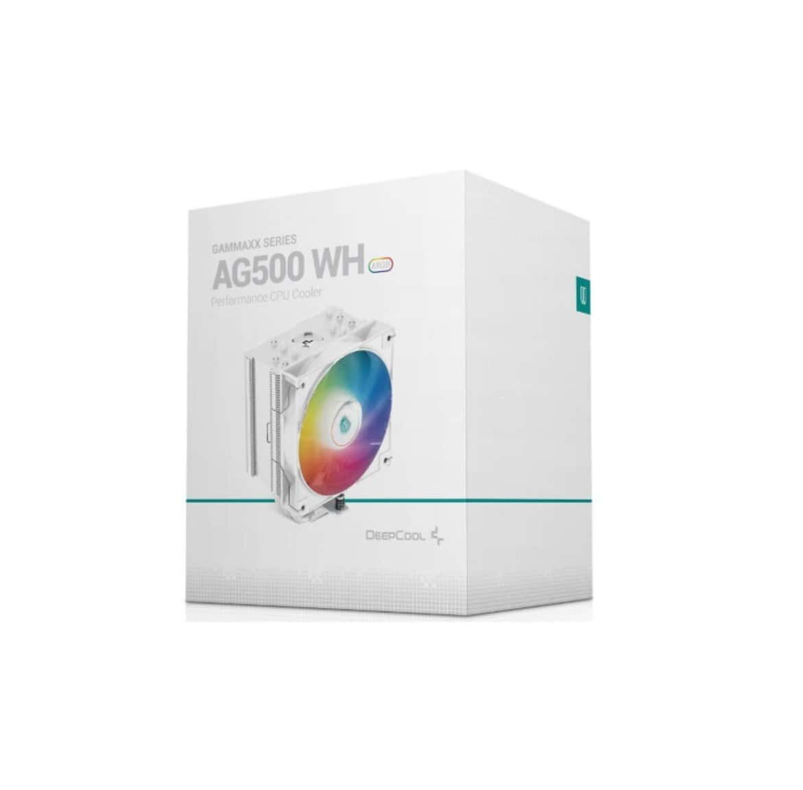 CPU Cooler DeepCool AG500 White ARGB - Tenderyard