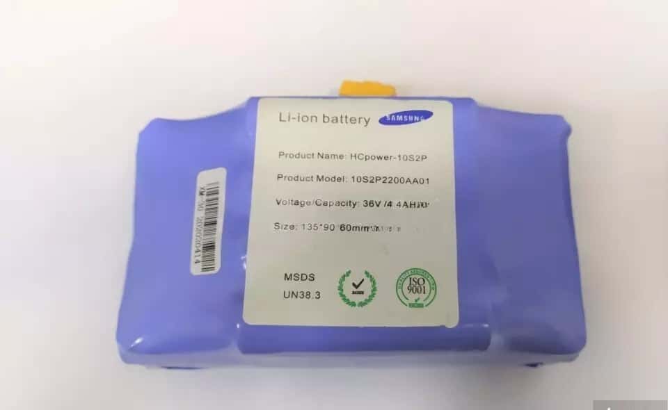 Segway üçün Samsung 36V 4400mAh Li-ion Batareya - Tenderyard