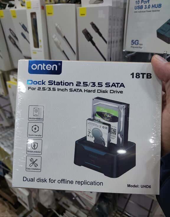 Onten 2.5/3.5 SATA HDD/SSD Dock Station - Tenderyard