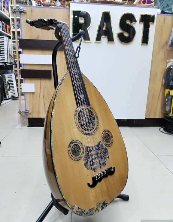 Mother-of-pearl oud, with equalizer and microphone - Tenderyard
