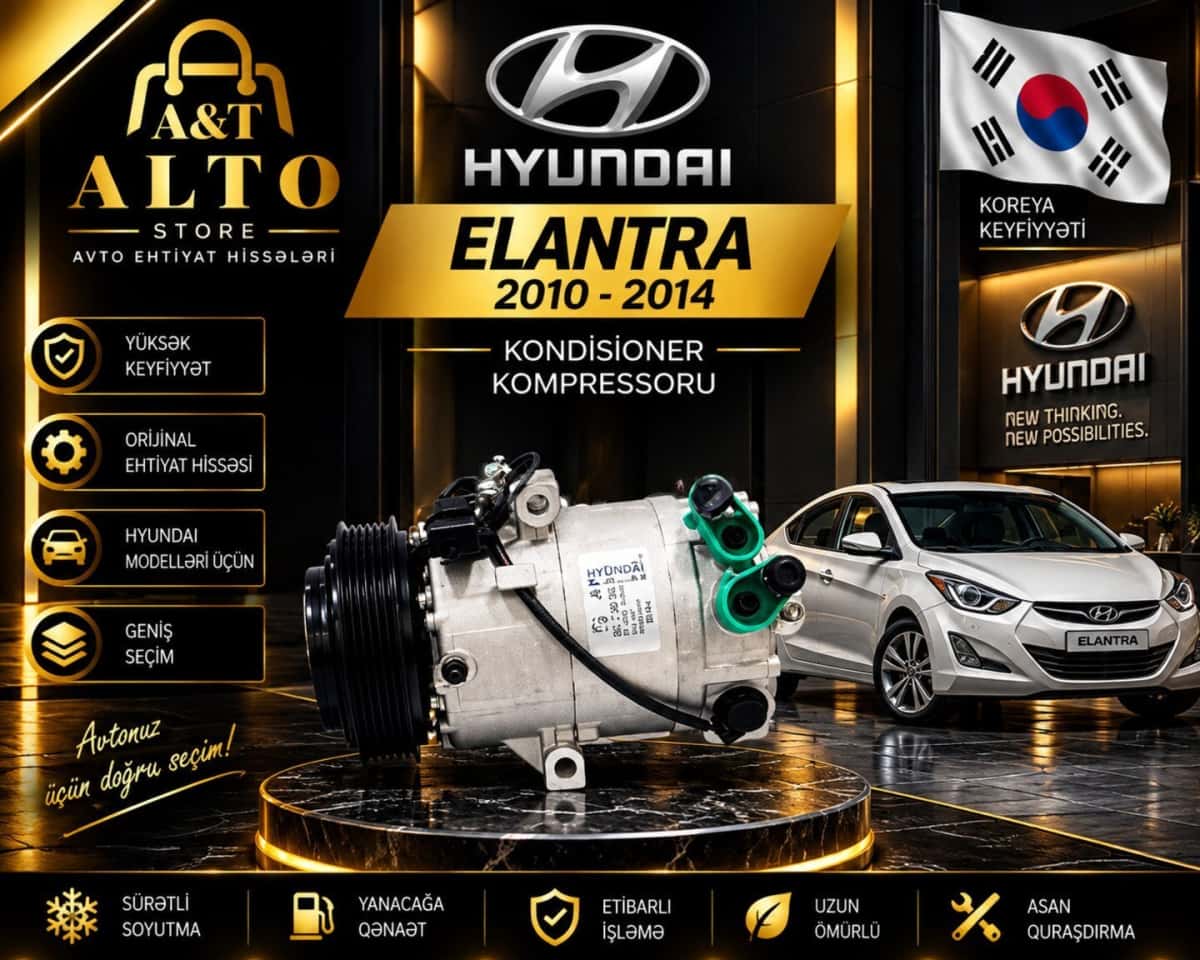 Kondisioner kompressoru Hyundai Elantra 2010-2014 - Tenderyard