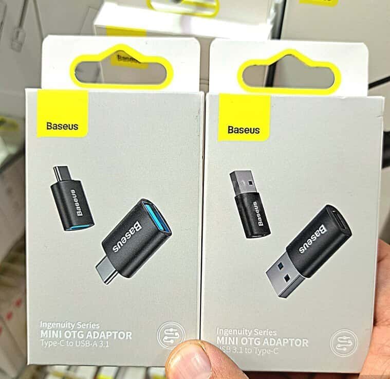Baseus Type-C to USB-A OTG Converter Adapter - Tenderyard