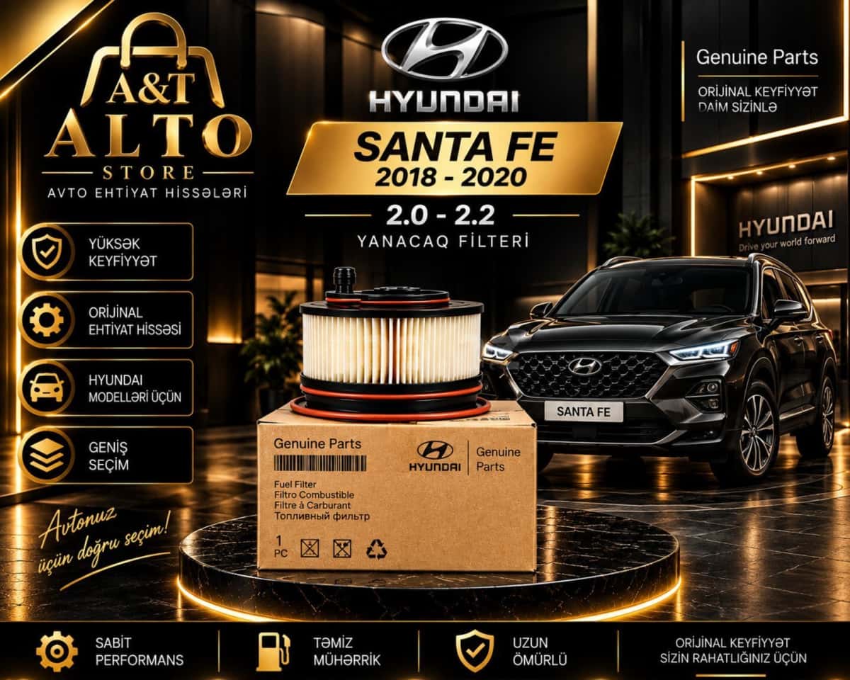Yanacaq filtri Hyundai Santa Fe 2018-2020 2.0/2.2 - Tenderyard