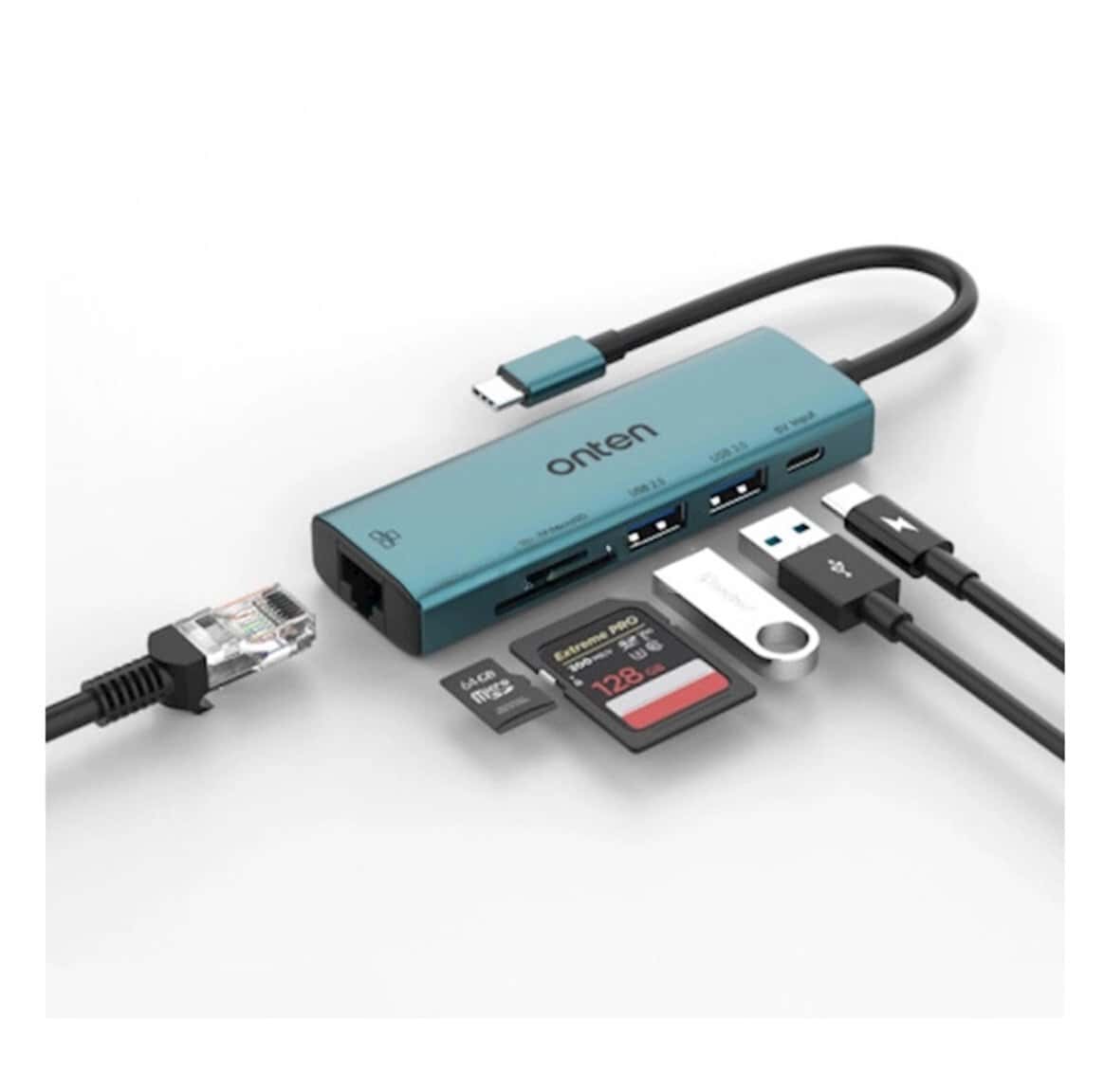 USB Hub Onten UC122 6-in-1 - Tenderyard