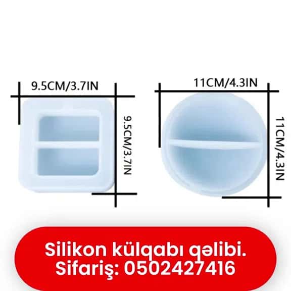 Silikon külqabı qəlibi, epoksid qatranı üçün - Tenderyard