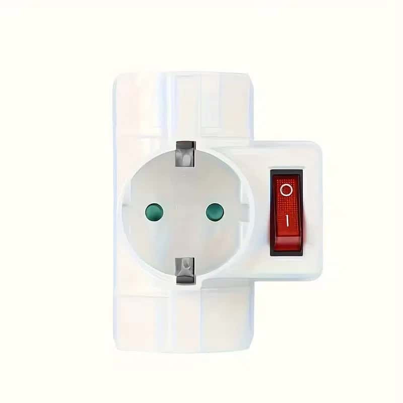 Alman Standartından Üçlü Ştekerə Adapter, 16A 250V - Tenderyard
